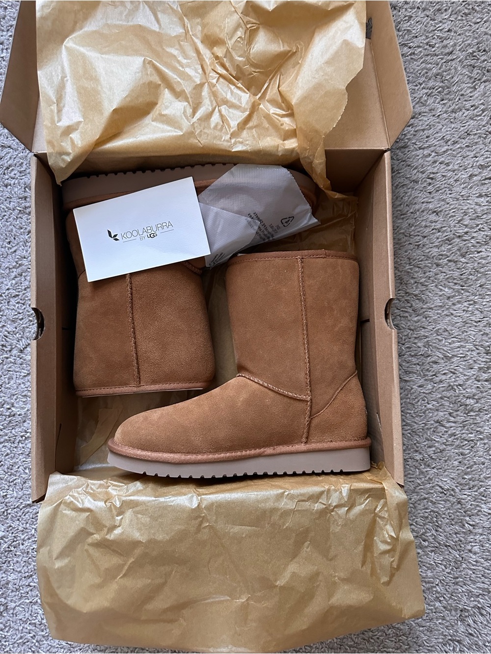 Koolaburra Women Chestnut Suede Mid-Calf Boot